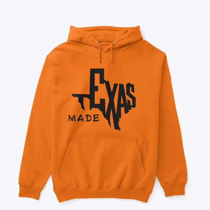 Texas Made Blk Logo Hoodie